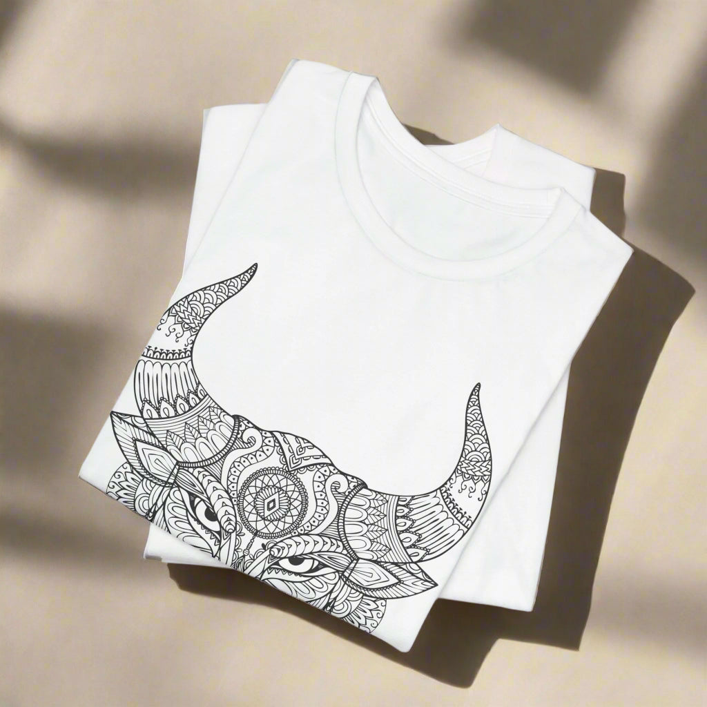 Zentangle Bull: A Fusion of Art and Strength