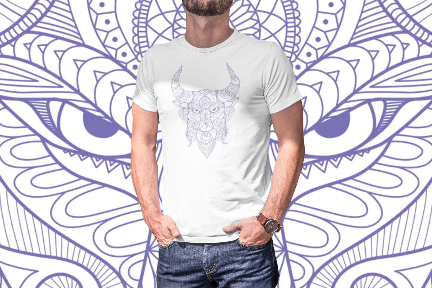 Zentangle Bull: A Fusion of Art and Strength