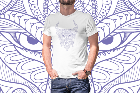 Zentangle Bull: A Fusion of Art and Strength