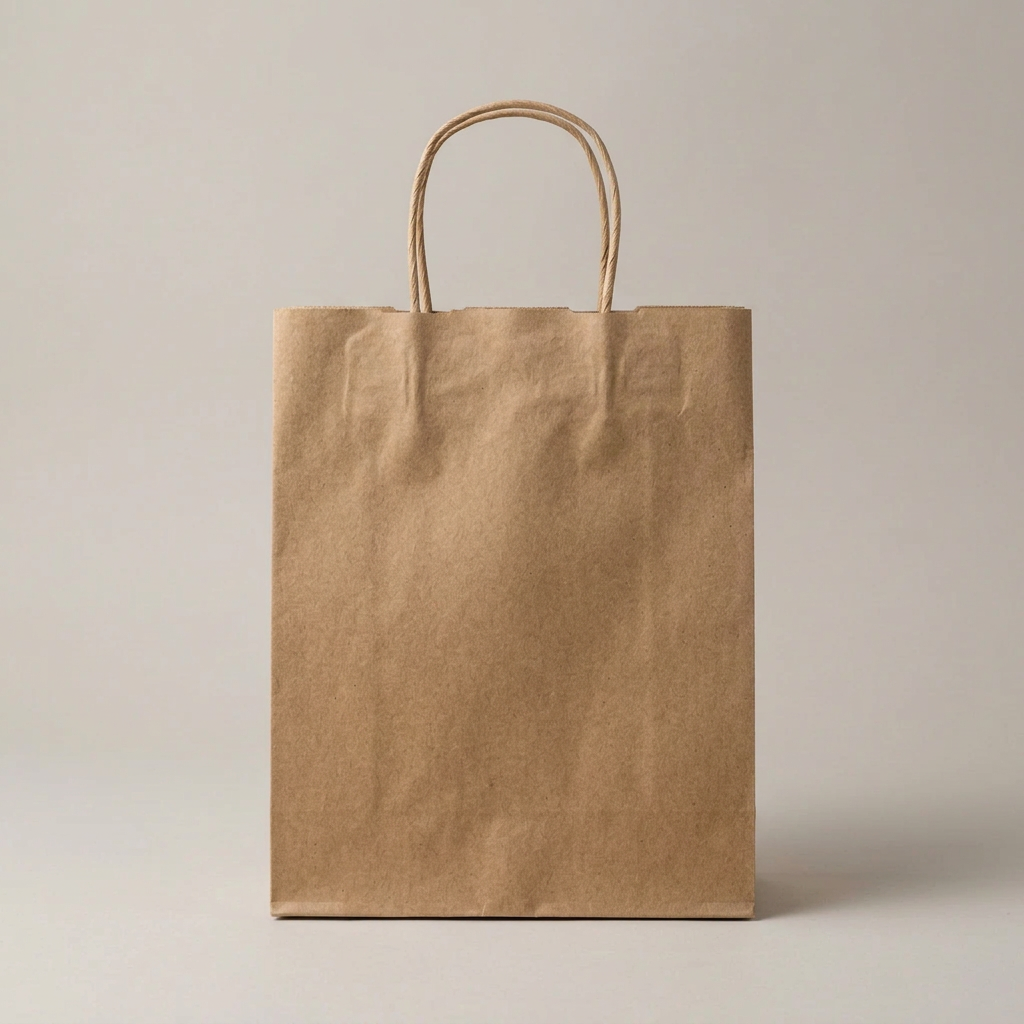 Custom Printed Kraft Paper Shopping Bags