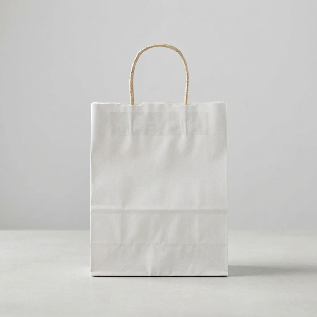 Custom Printed Kraft Paper Shopping Bags